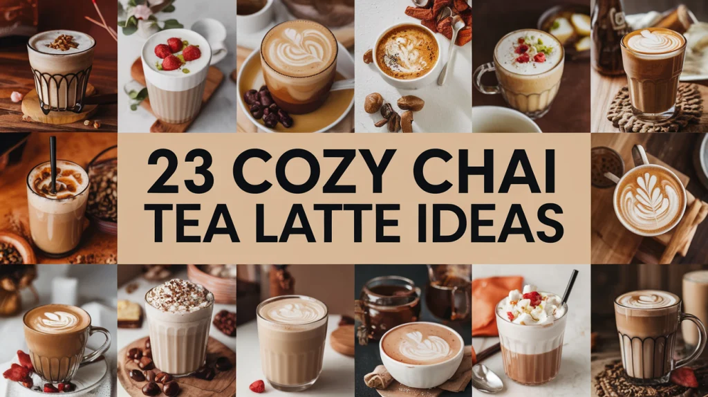 Cozy chai tea lattes