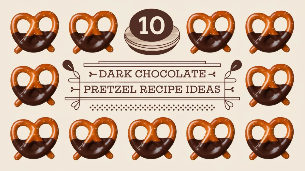 Dark Chocolate-Dipped Pretzels