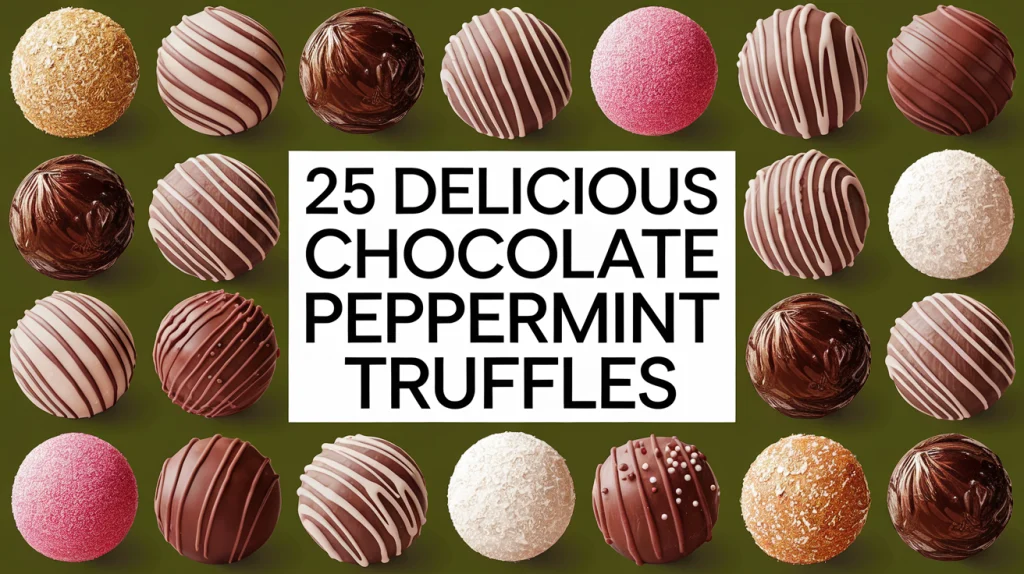 25 Delicious Chocolate Peppermint Truffles
