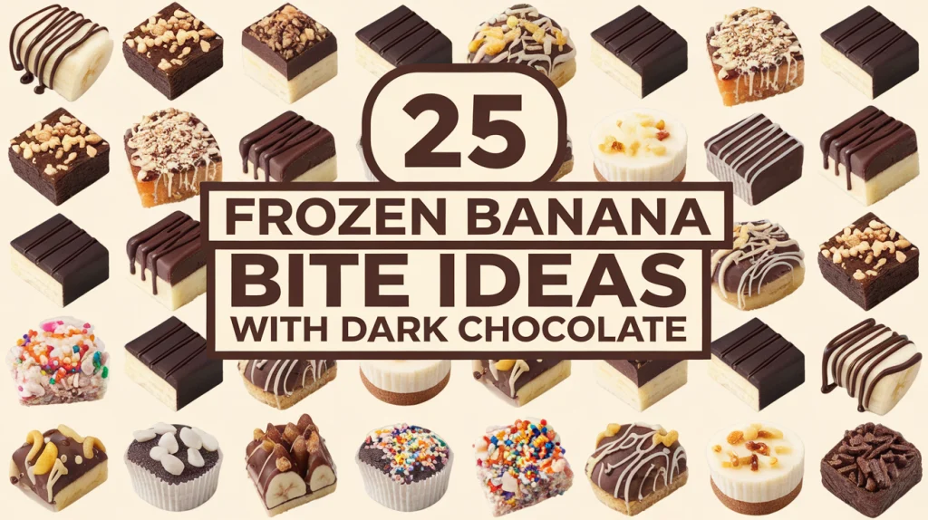 Frozen Banana Bites with Dark Chocolate