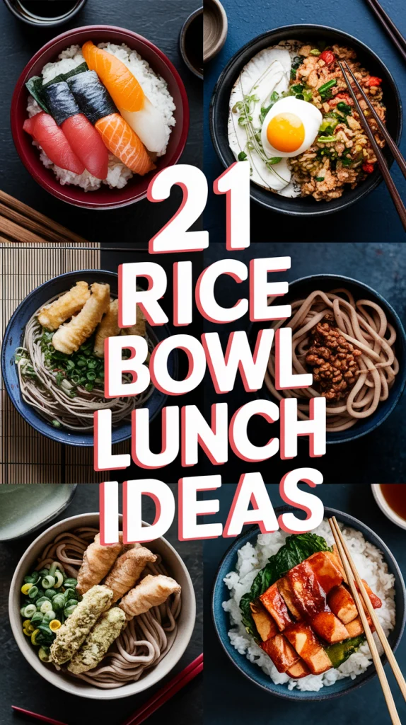 Rice Bowl Lunch Idea