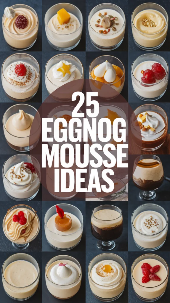 These 25 light and fluffy eggnog mousse recipes keep your holiday spirit high while staying under 250 calories. 