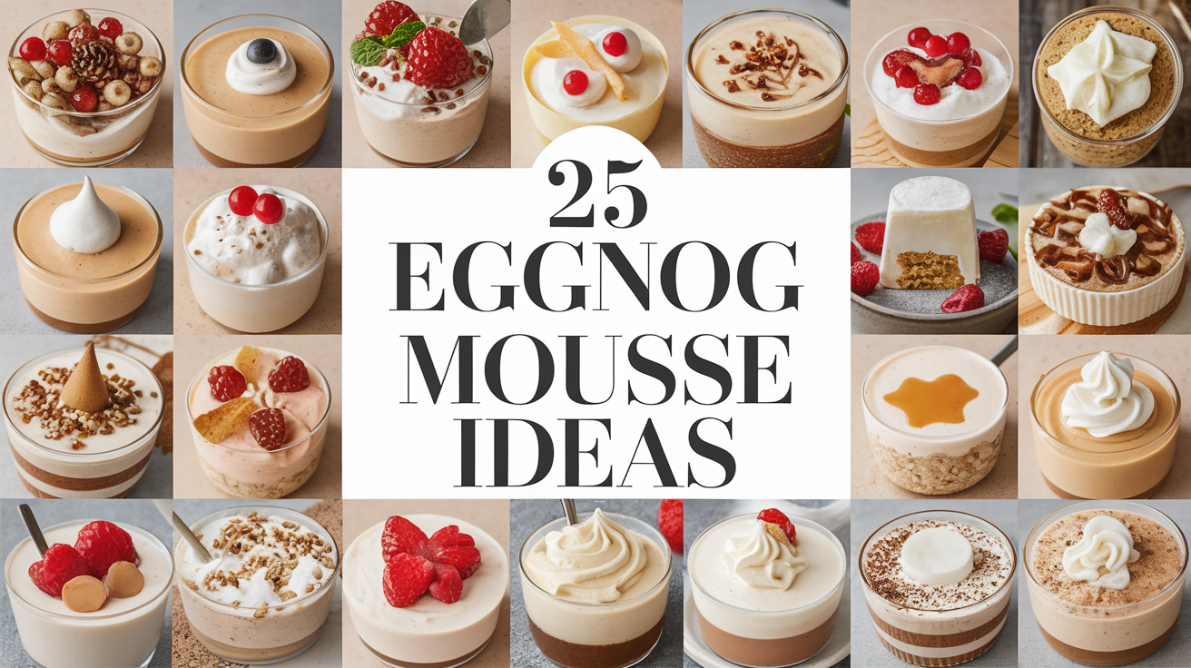 These 25 light and fluffy eggnog mousse recipes keep your holiday spirit high while staying under 250 calories.