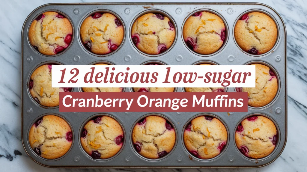 Low-Sugar Cranberry Orange Muffins Under 250 Calories