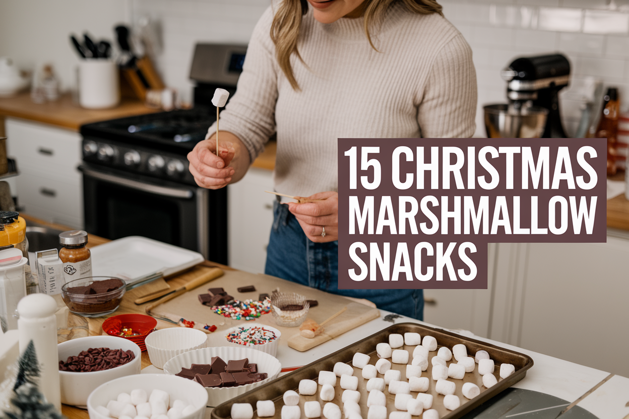 Christmas Marshmallow Snacks