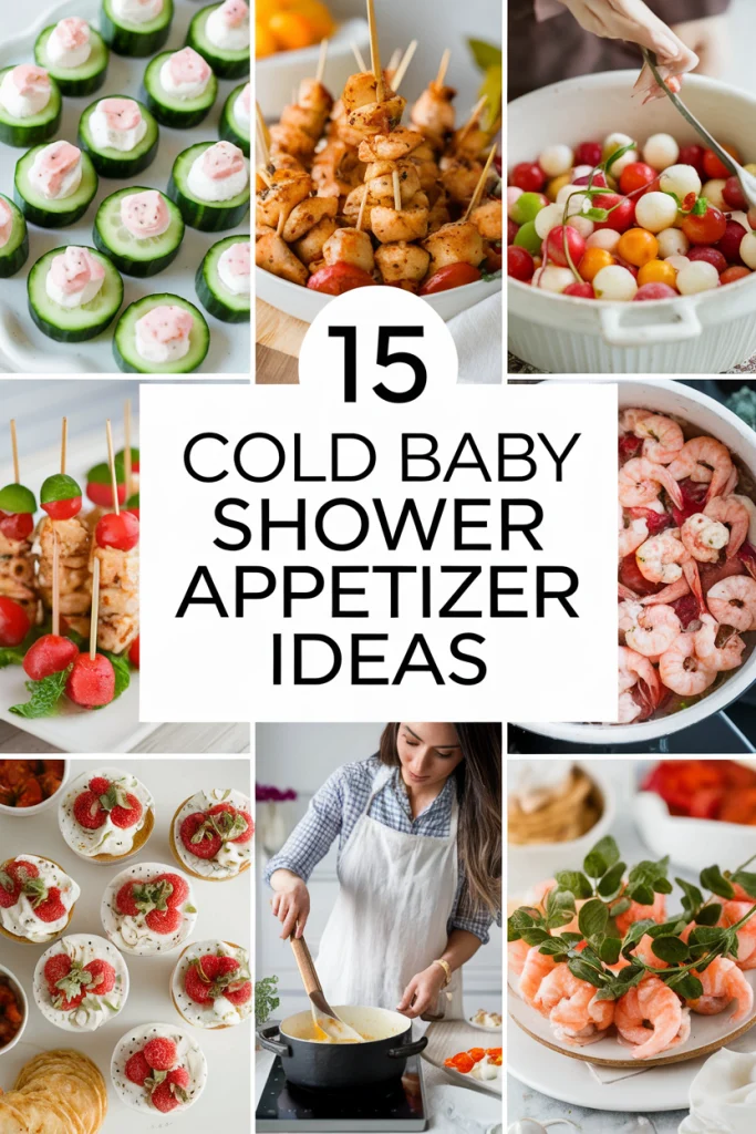 Cold Appetizer Ideas for Your Baby Shower