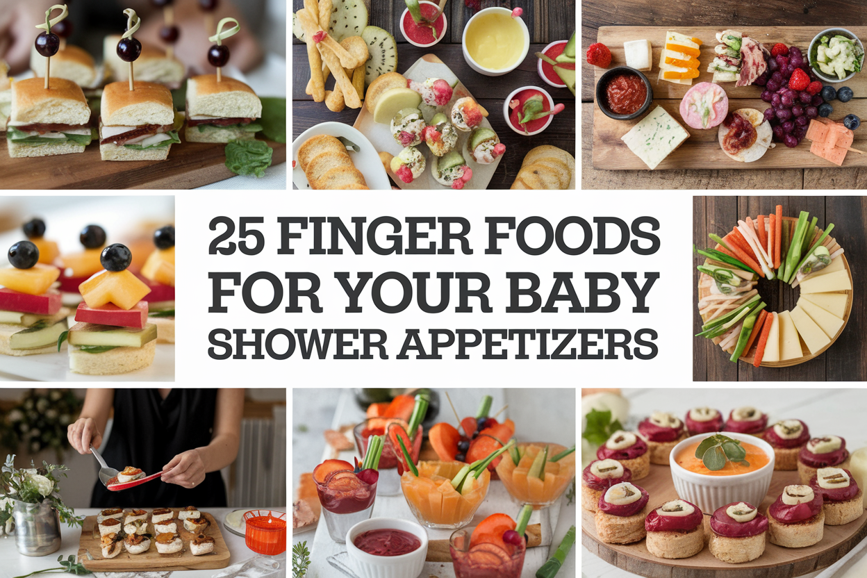 25 Finger Foods for Your Baby Shower Appetizer