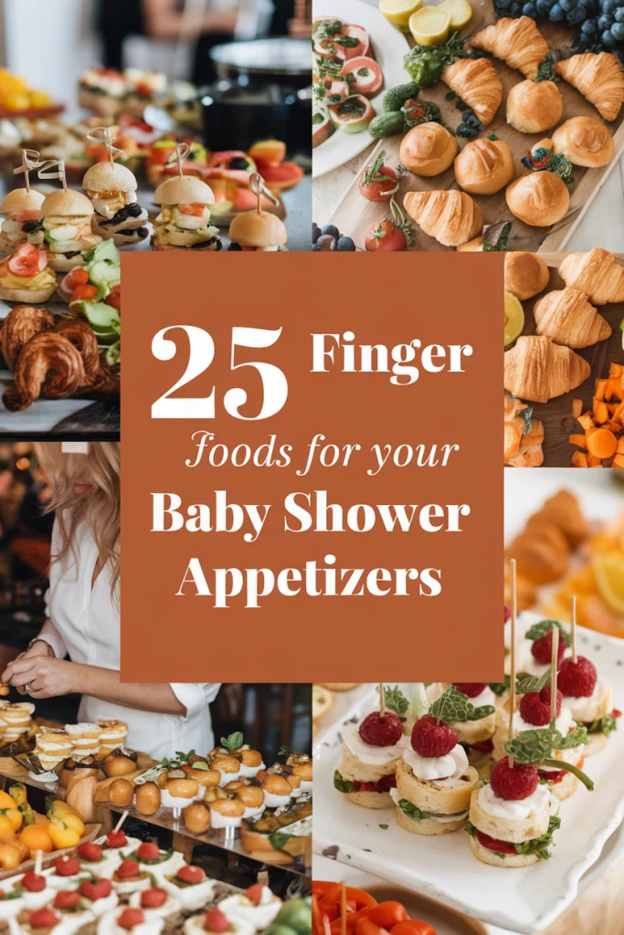 baby shower appetizers, finger foods for baby shower, easy baby shower snacks, baby shower finger foods, 