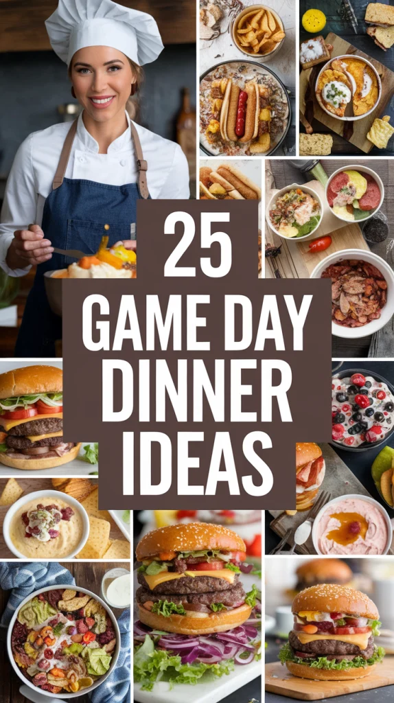 25 game day dinner ideas