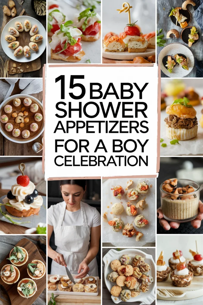 Baby Shower Appetizers for a Boy