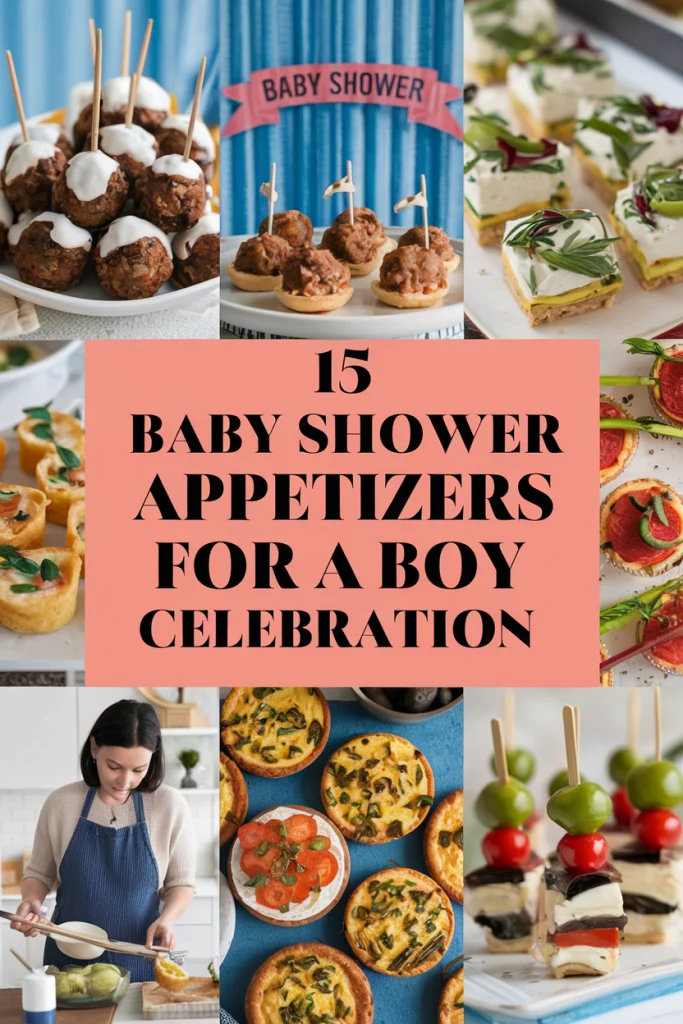 Baby Shower Appetizers for a Boy