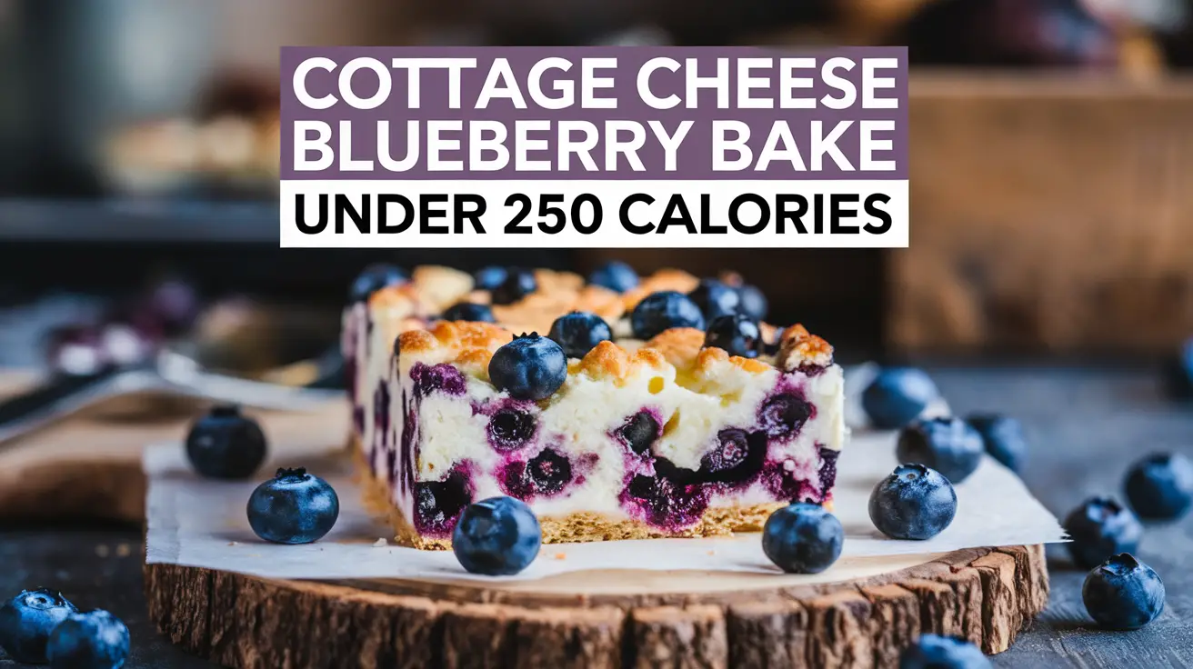 Cottage Cheese Blueberry Bake