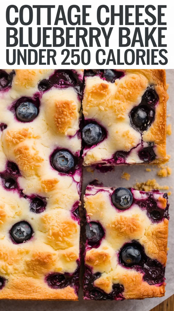 Cottage Cheese Blueberry Bake