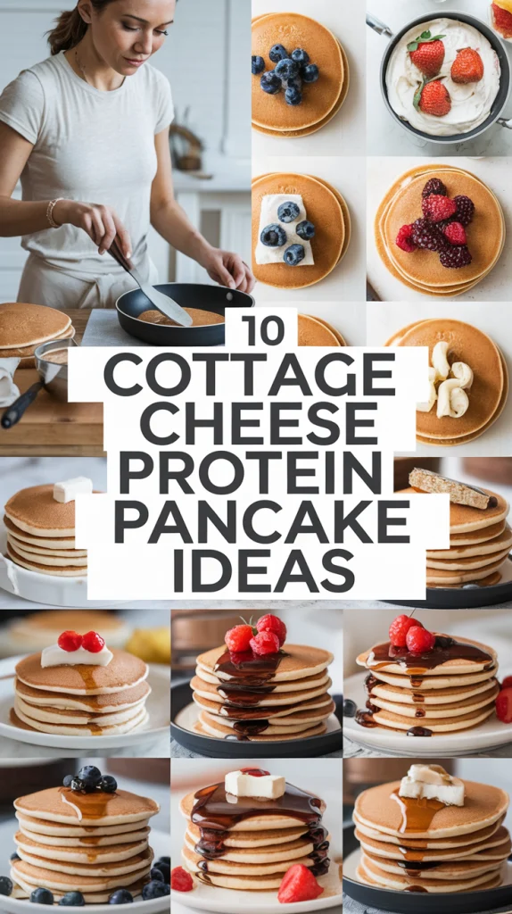 Cottage Cheese Protein Pancakes 