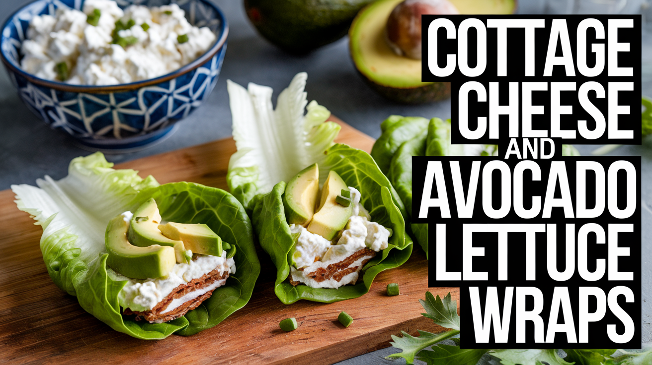 Cottage Cheese and Avocado Lettuce Wraps