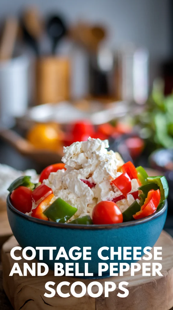 Cottage Cheese and Bell Pepper Scoops