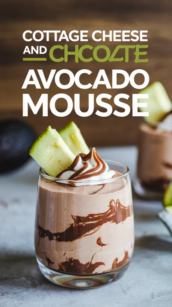 Cottage Cheese and Chocolate Avocado Mousse