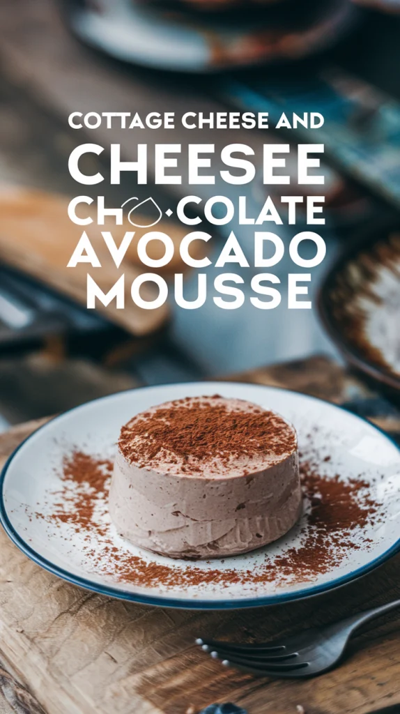 Cottage Cheese and Chocolate Avocado Mousse