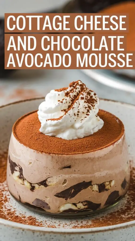 Cottage Cheese and Chocolate Avocado Mousse