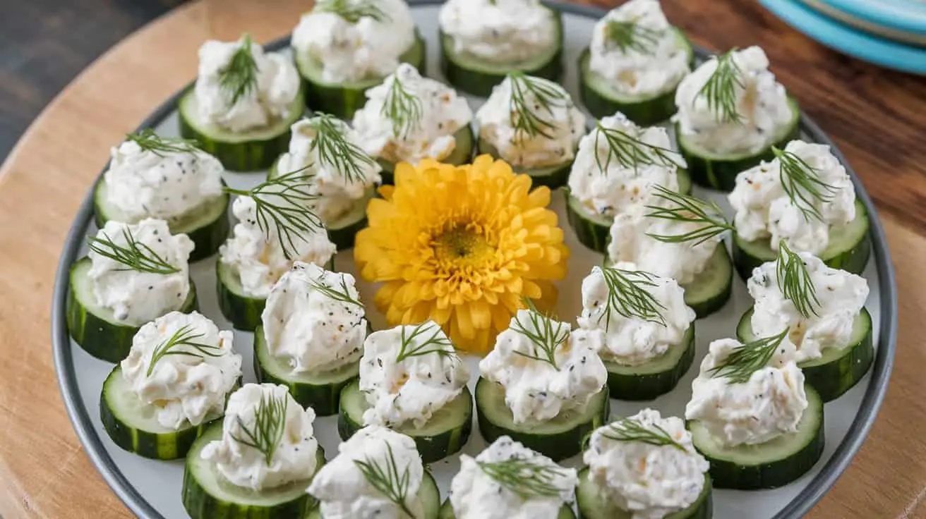 Cottage Cheese and Cucumber Bites