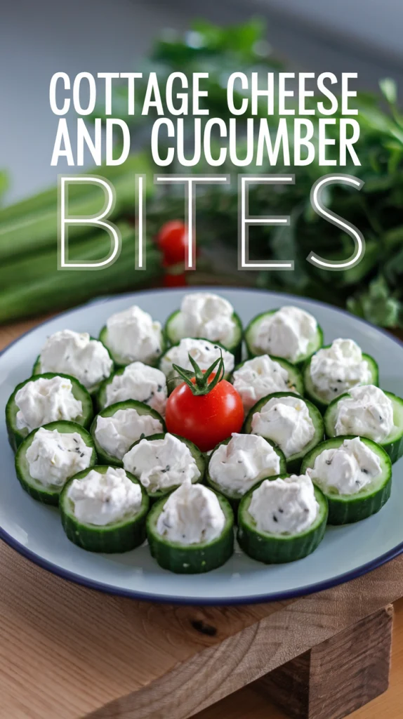 Cottage Cheese and Cucumber Bites