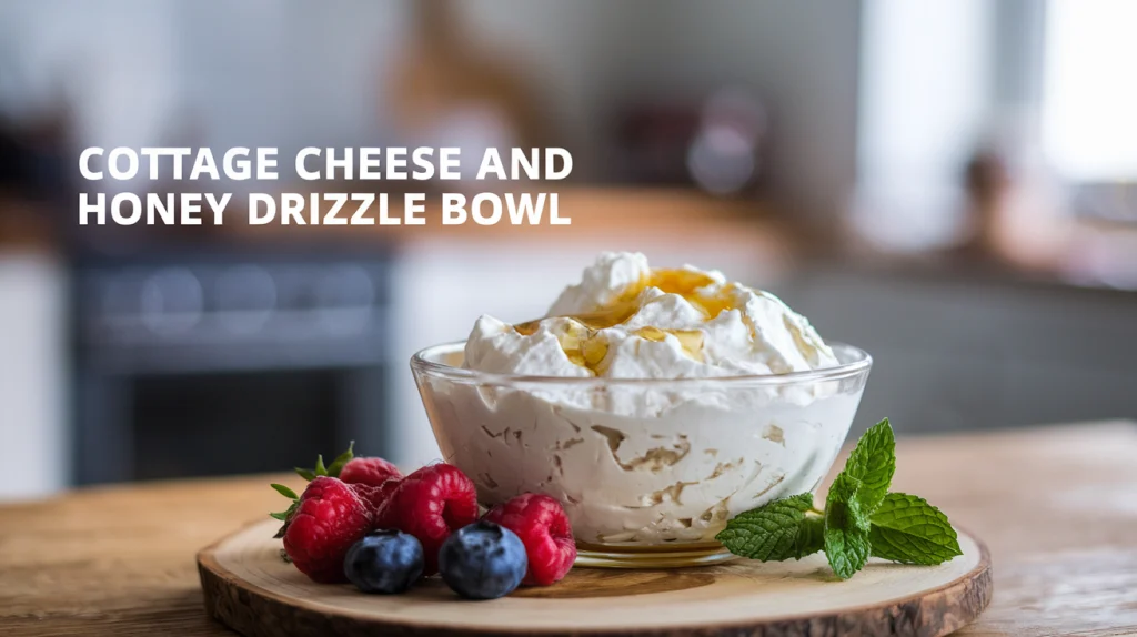 Cottage Cheese and Honey Drizzle Bowl