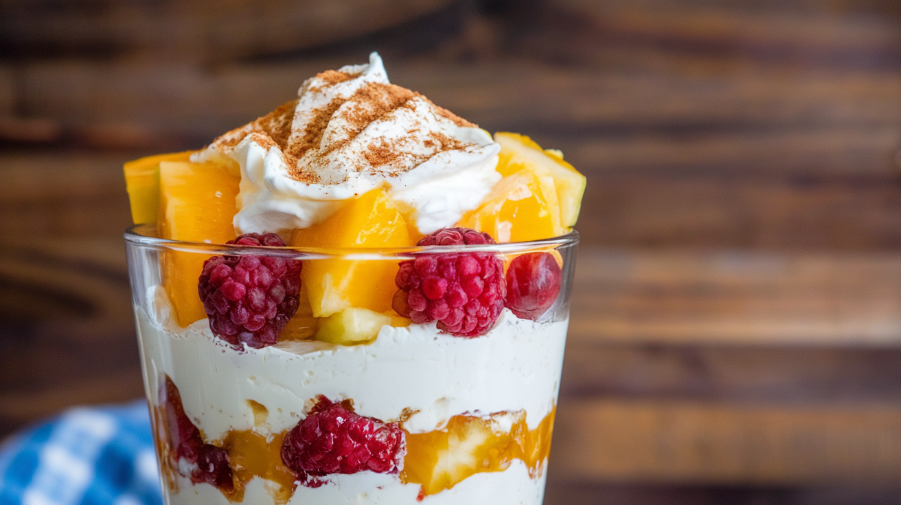 Cottage Cheese and Honey Fruit Parfait