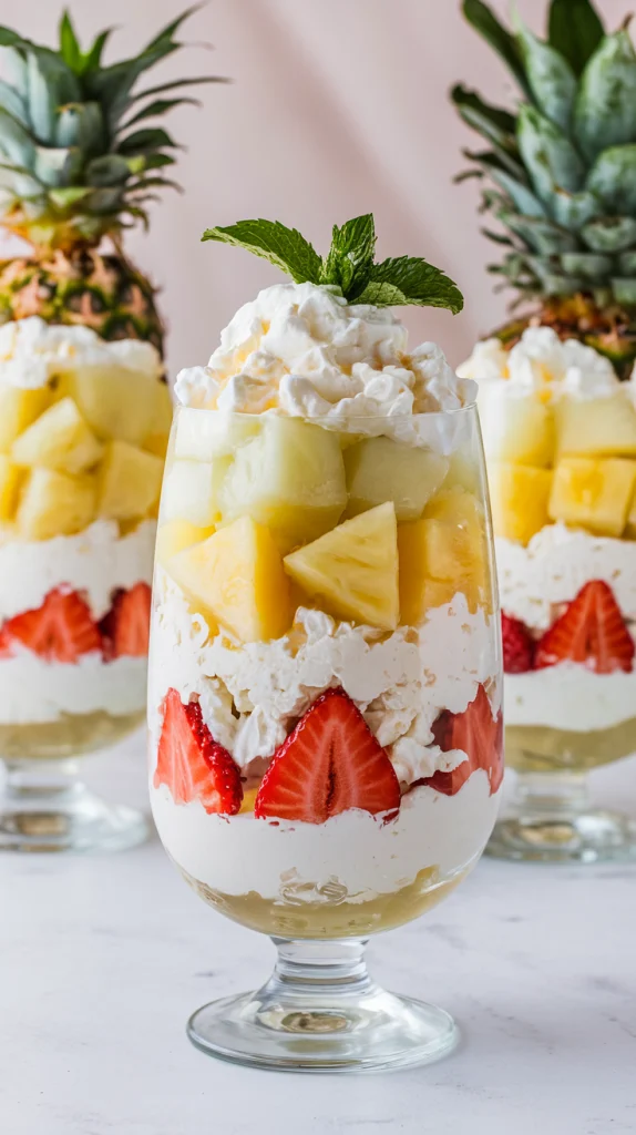 Cottage Cheese and Honey Fruit Parfait