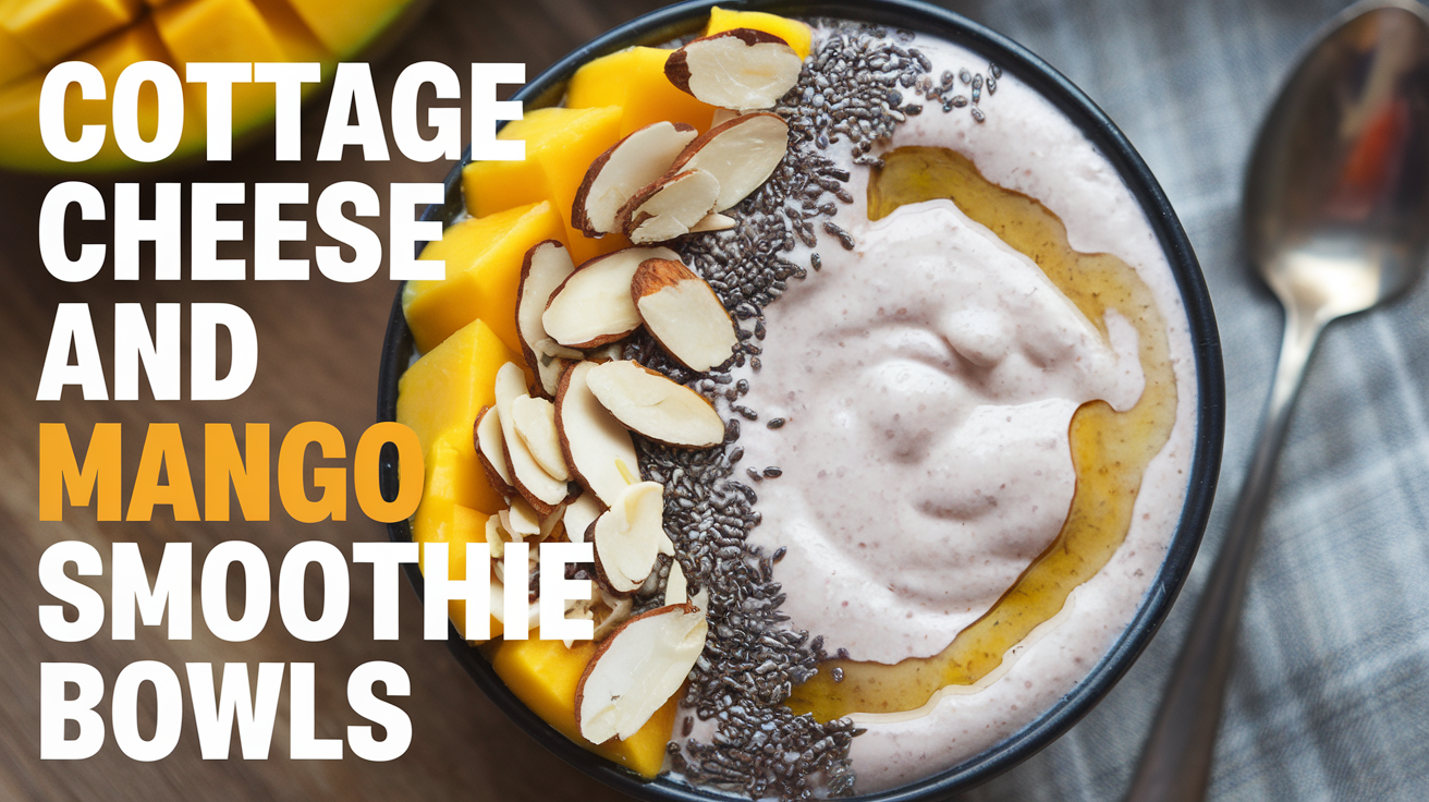 Cottage Cheese and Mango Smoothie Bowls