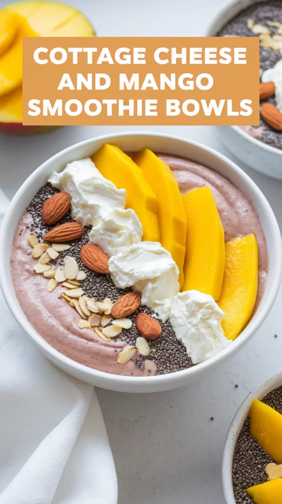 Cottage Cheese and Mango Smoothie Bowls