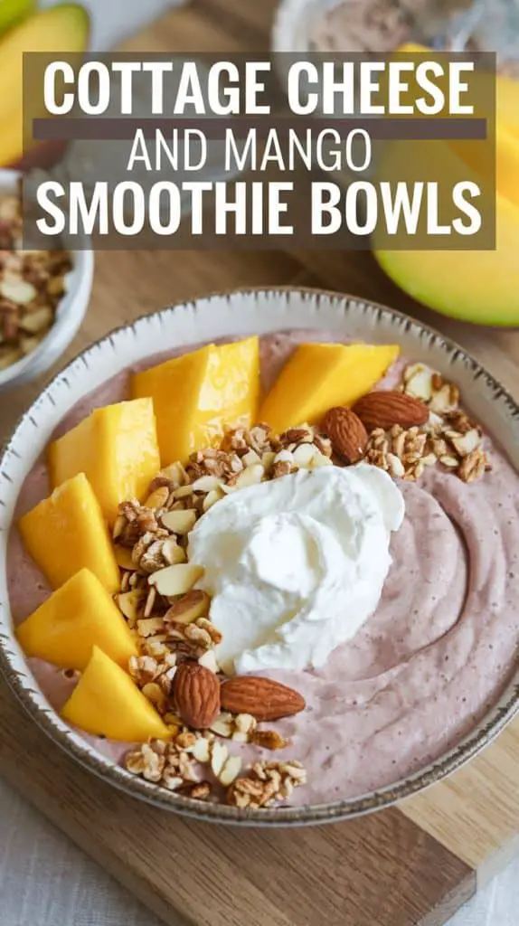 Cottage Cheese and Mango Smoothie Bowls