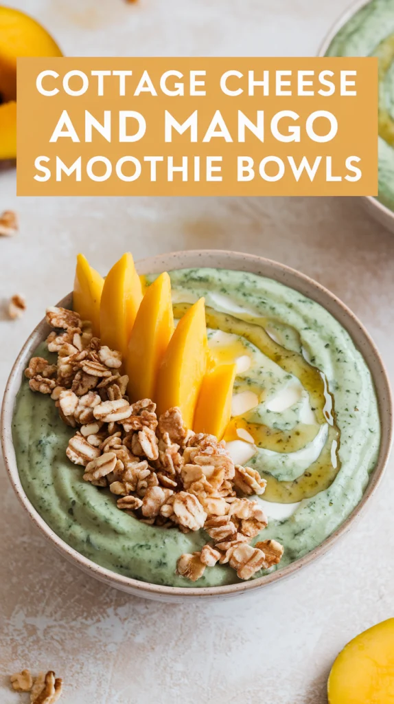 Cottage Cheese and Mango Smoothie Bowls