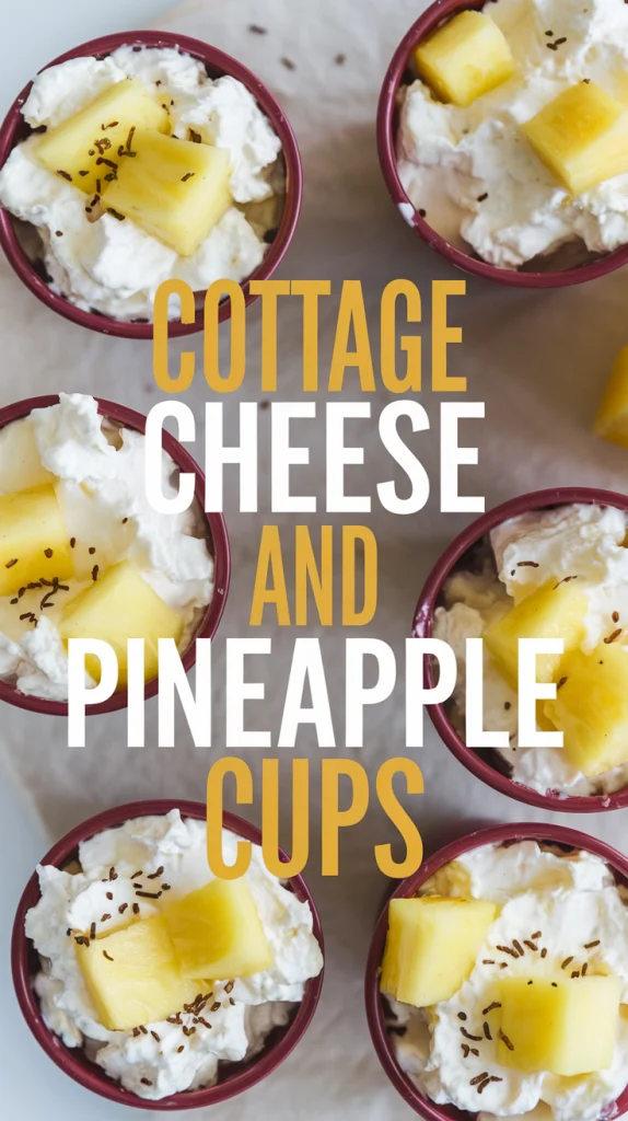 Cottage Cheese and Pineapple Cups