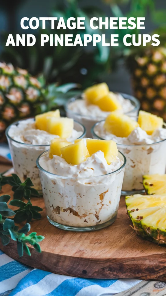 Cottage Cheese and Pineapple Cups