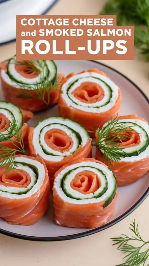 Delicious Cottage Cheese and Smoked Salmon Roll-Ups