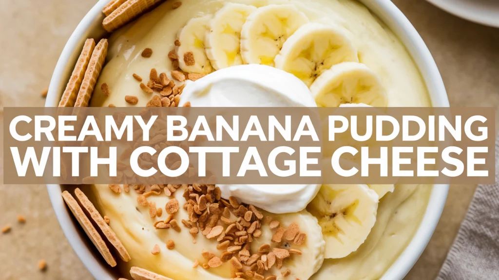 Creamy Banana Pudding with Cottage Cheese