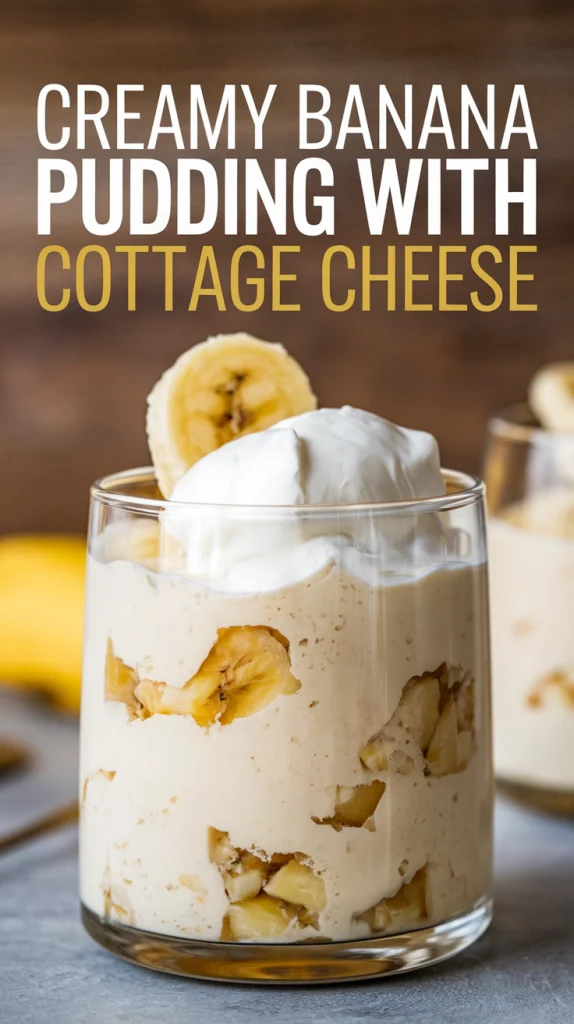 Creamy Banana Pudding with Cottage Cheese