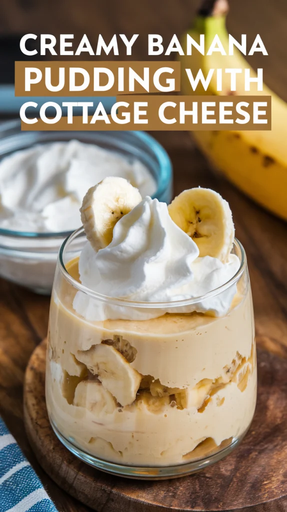 Creamy Banana Pudding with Cottage Cheese