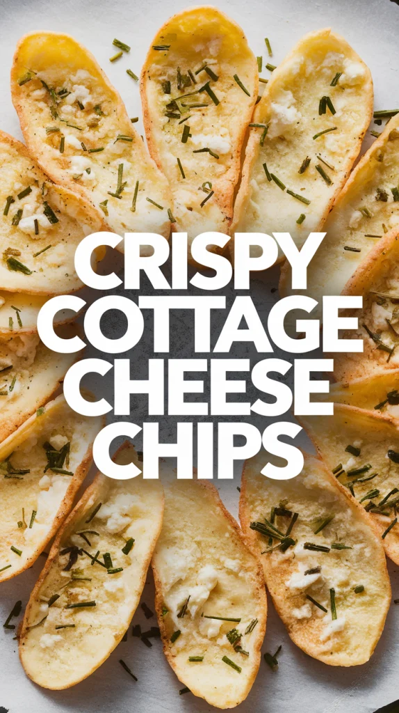 Crispy Cottage Cheese Chips