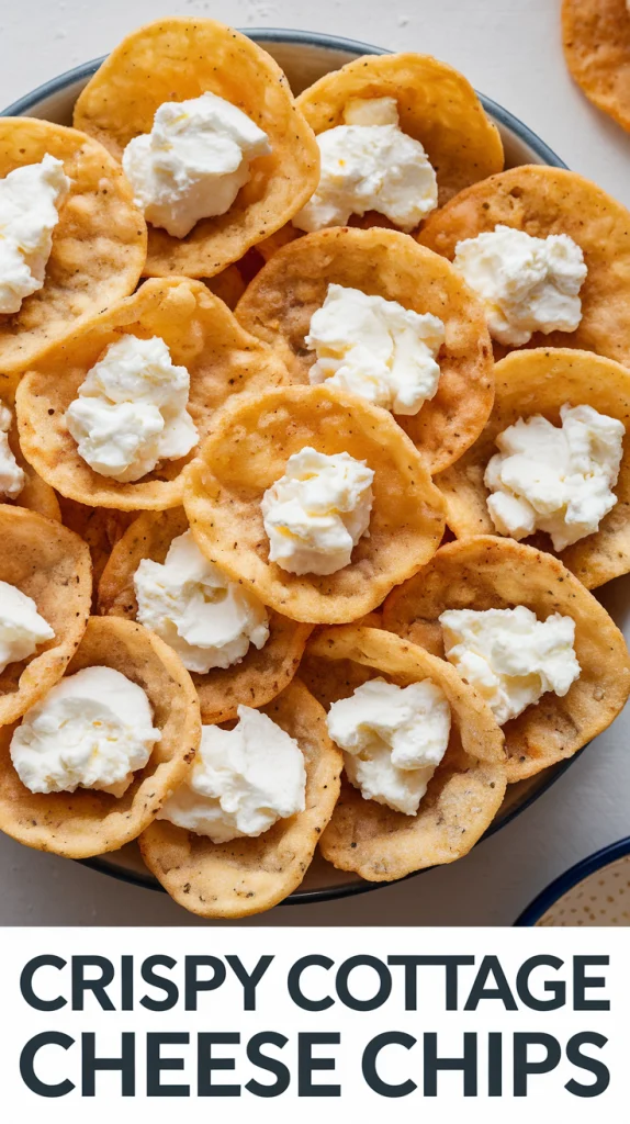 Crispy Cottage Cheese Chips