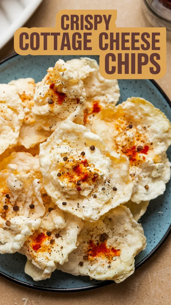 Crispy Cottage Cheese Chips