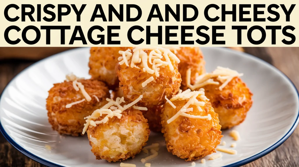 Crispy and Cheesy Cottage Cheese Tots