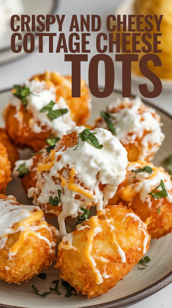 Crispy and Cheesy Cottage Cheese Tots