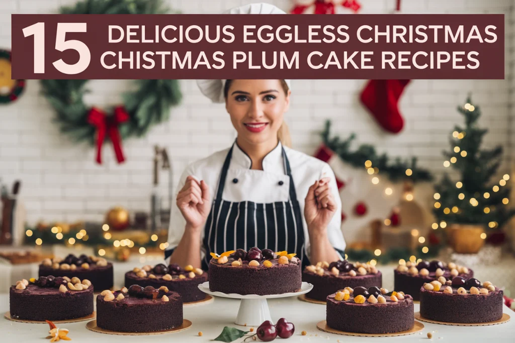 Delicious Eggless Christmas Plum Cake Recipes