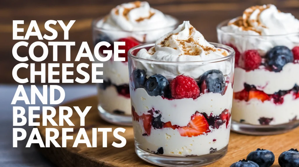 Easy Cottage Cheese and Berry Parfaits