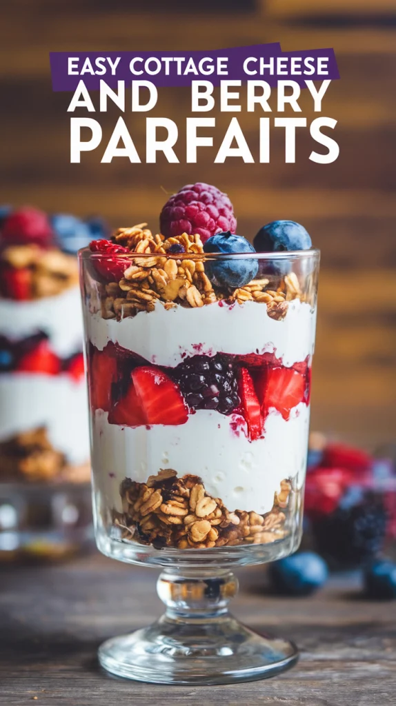 Easy Cottage Cheese and Berry Parfaits