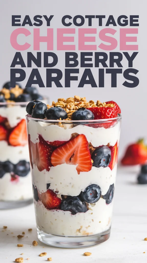 Easy Cottage Cheese and Berry Parfaits