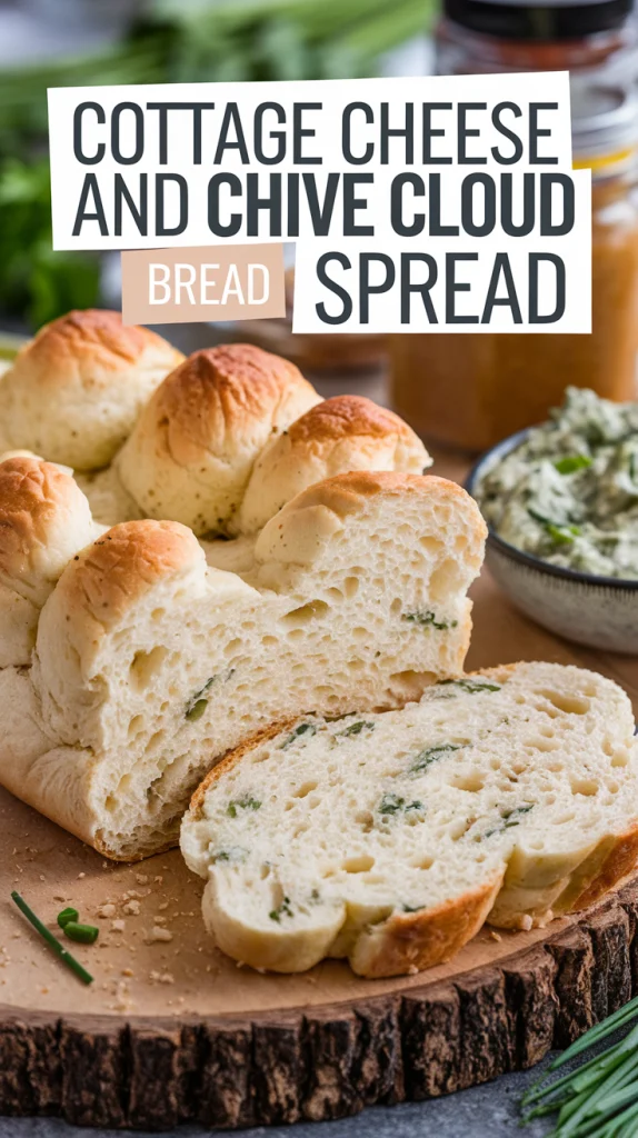 Fluffy Cottage Cheese and Chive Cloud Bread Spread