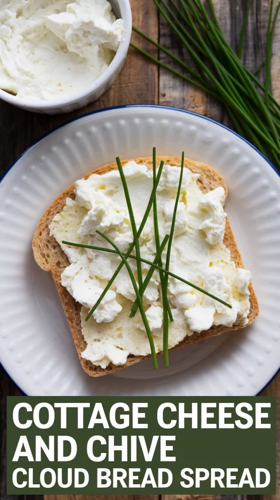 Fluffy Cottage Cheese and Chive Cloud Bread Spread