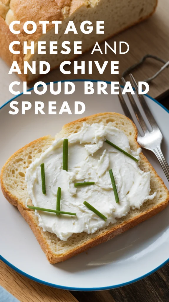 Fluffy Cottage Cheese and Chive Cloud Bread Spread